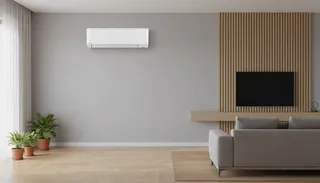 Daikin Alira X split system in a contemporary living room