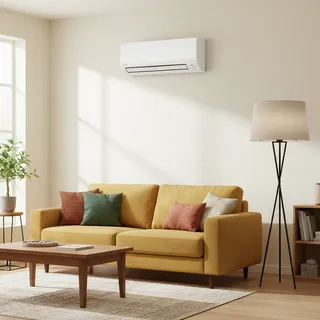 Daikin Cora split system in a family living room