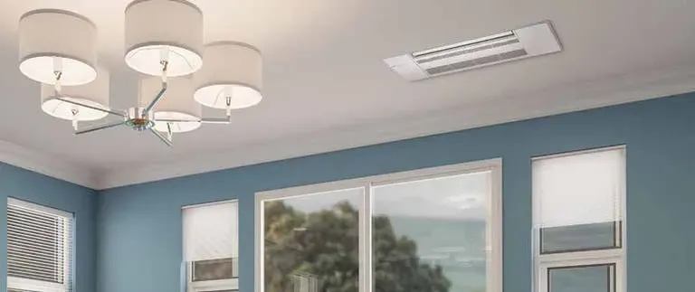 Mitsubishi Electric MLZ-KP one-way cassette in a ceiling