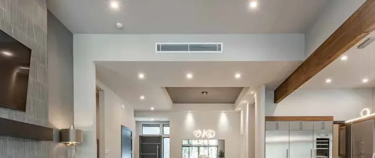 Mitsubishi Electric SEZ-M bulkhead outlet in a ceiling