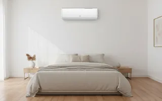 Rinnai T Series split system in a bedroom