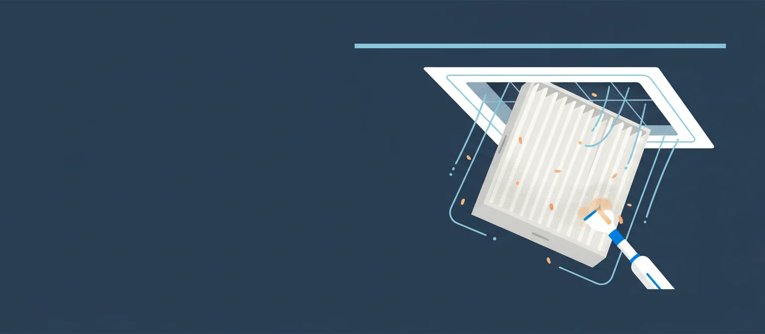 How to clean the filter on a ducted air conditioner