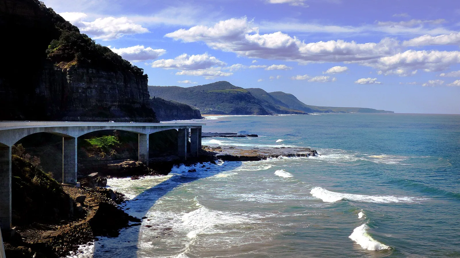 The Sea Cliff Bridge on the Illawarra coast near Wollongong
