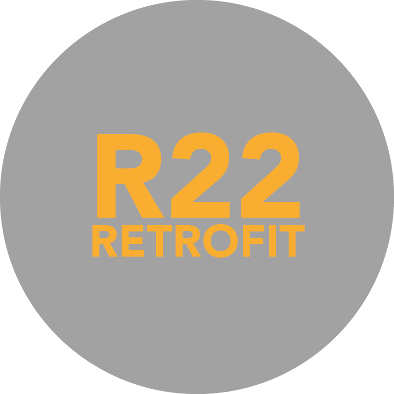 R22 Retro fit logo icon