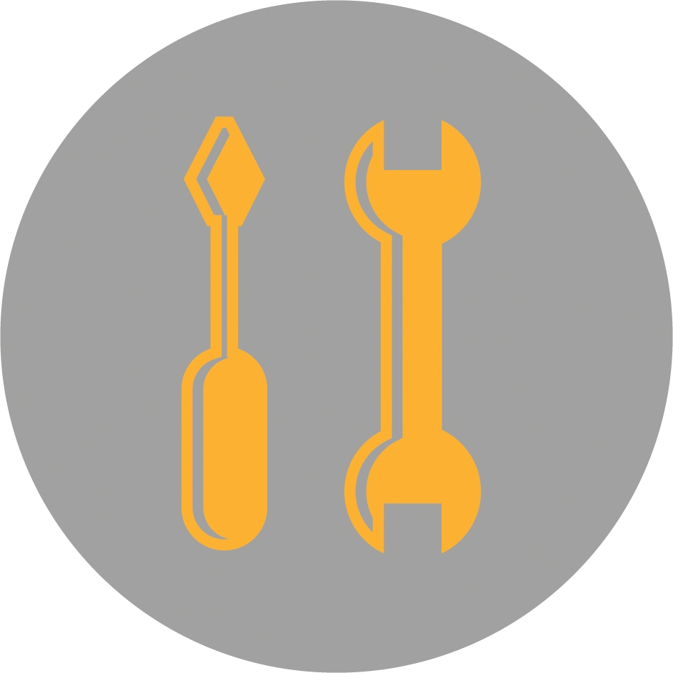 icon of a screwdriver and wrench
