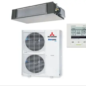 Mitsubishi Heavy Industries FDUA125AVSXWVH 12.5kW High Static Ducted System 3 Phase | RC-EXZ3A Wired Controller Included