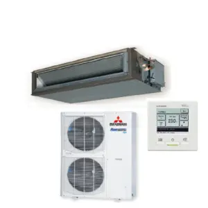Mitsubishi Heavy Industries FDUA200AVSAWVH 20.0kW High Static Ducted System 3 Phase | RC-EXZ3A Wired Controller Included
