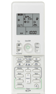 Daikin cora series split system remote control image